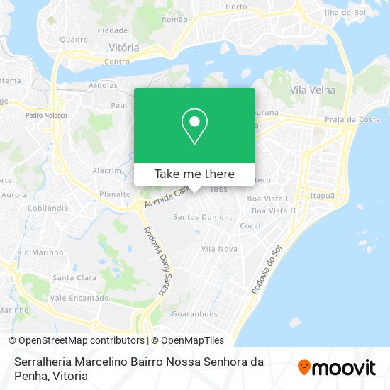 Serralheria Marcelino Bairro Nossa Senhora da Penha map
