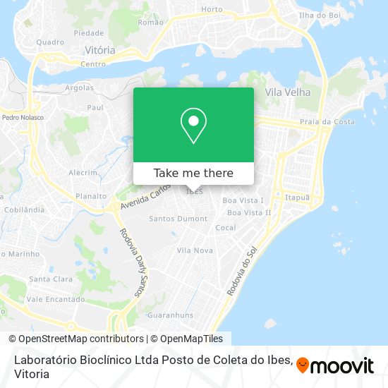 Laboratório Bioclínico Ltda Posto de Coleta do Ibes map
