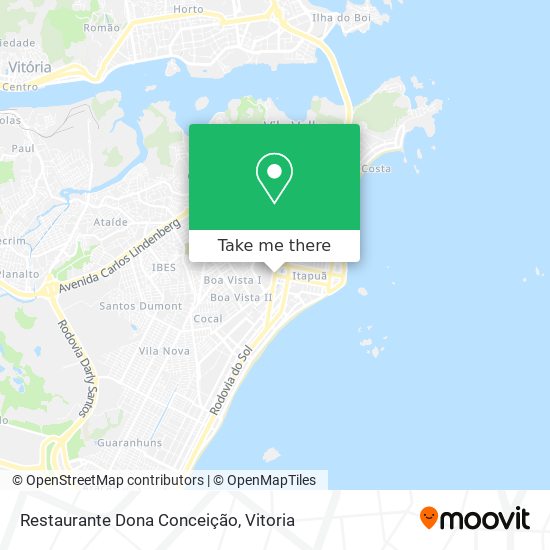 Mapa Restaurante Dona Conceição