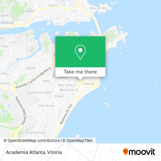 Mapa Academia Atlanta