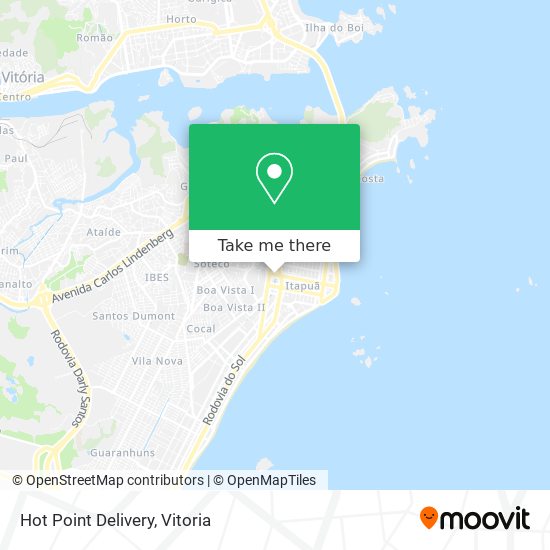 Hot Point Delivery map