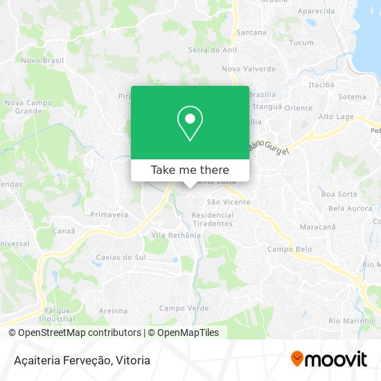 Açaiteria Ferveção map