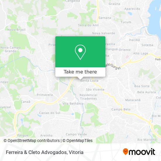 Ferreira & Cleto Advogados map