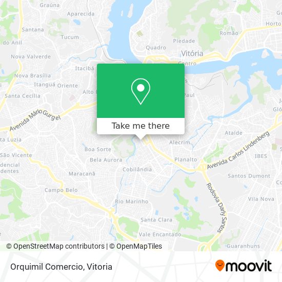 Orquimil Comercio map
