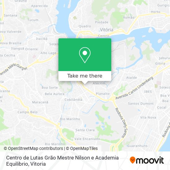Centro de Lutas Grão Mestre Nilson e Academia Equilibrio map