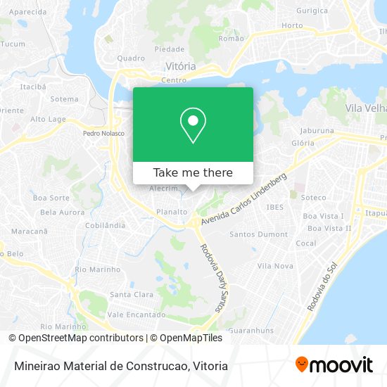 Mapa Mineirao Material de Construcao