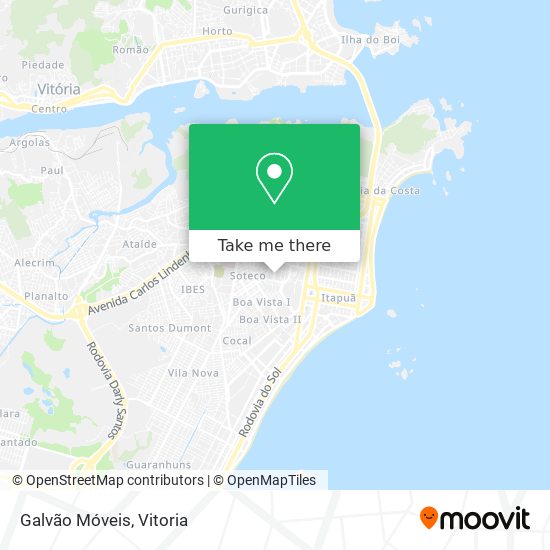 Galvão Móveis map