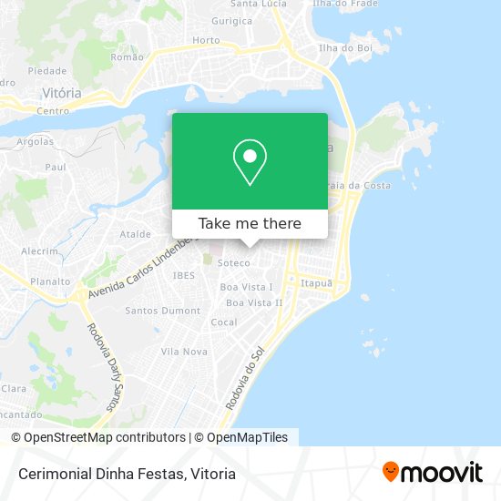 Cerimonial Dinha Festas map