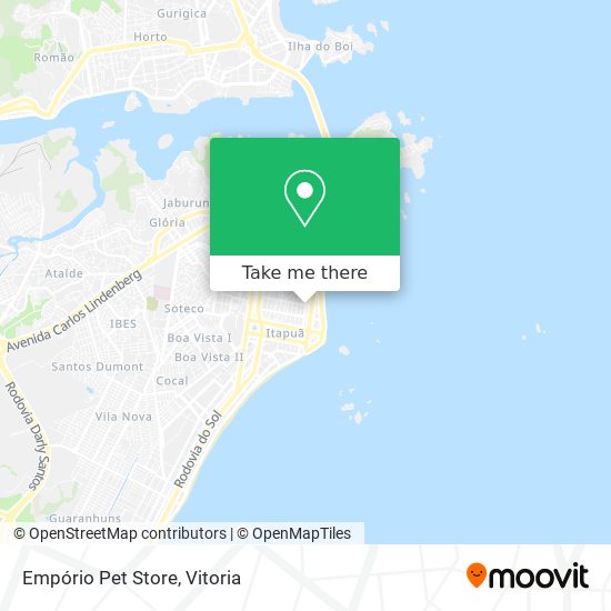 Empório Pet Store map