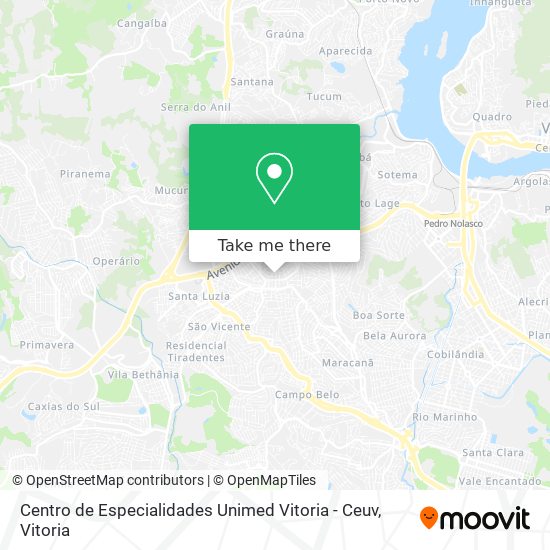 Centro de Especialidades Unimed Vitoria - Ceuv map