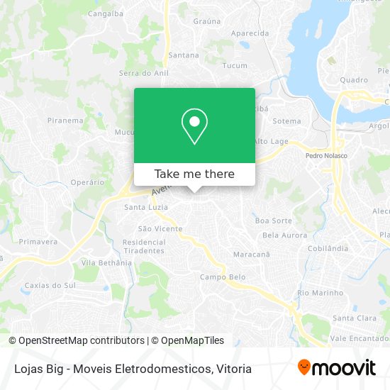 Lojas Big - Moveis Eletrodomesticos map