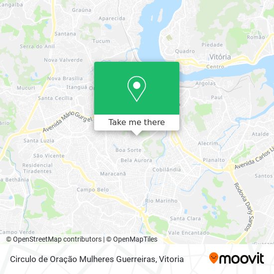 Circulo de Oração Mulheres Guerreiras map