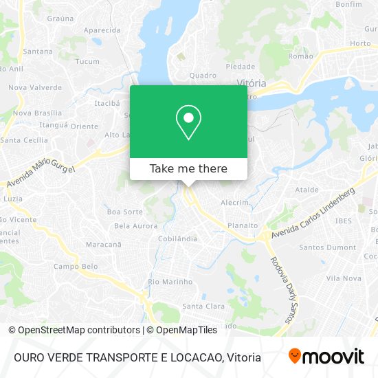 OURO VERDE TRANSPORTE E LOCACAO map