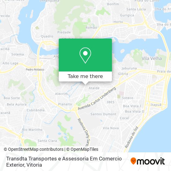 Mapa Transdta Transportes e Assessoria Em Comercio Exterior