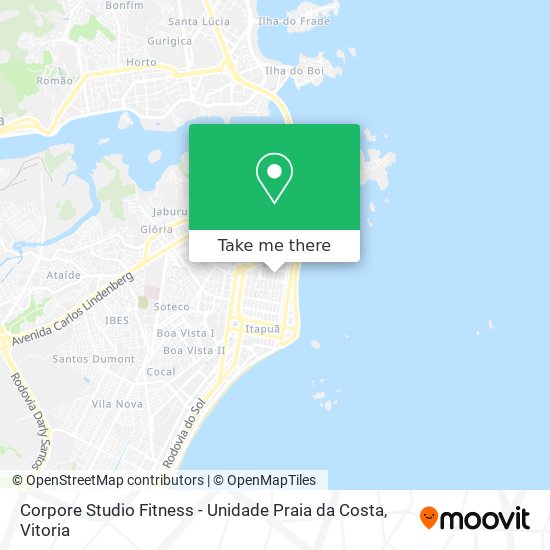 Mapa Corpore Studio Fitness - Unidade Praia da Costa