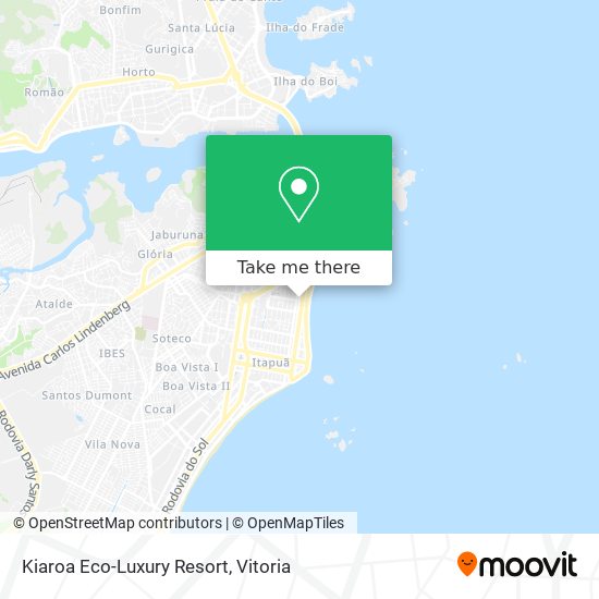 Kiaroa Eco-Luxury Resort map