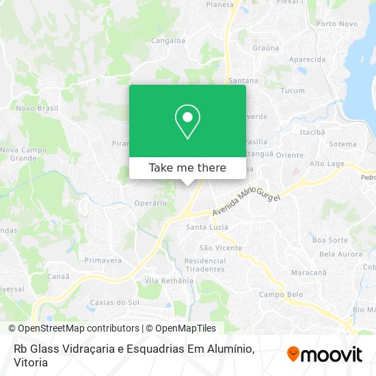 Rb Glass Vidraçaria e Esquadrias Em Alumínio map