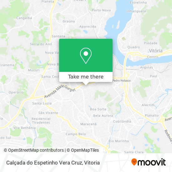 Calçada do Espetinho Vera Cruz map