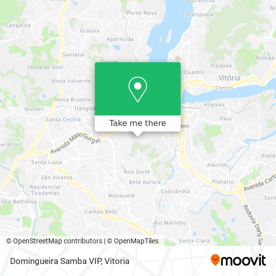 Domingueira Samba VIP map