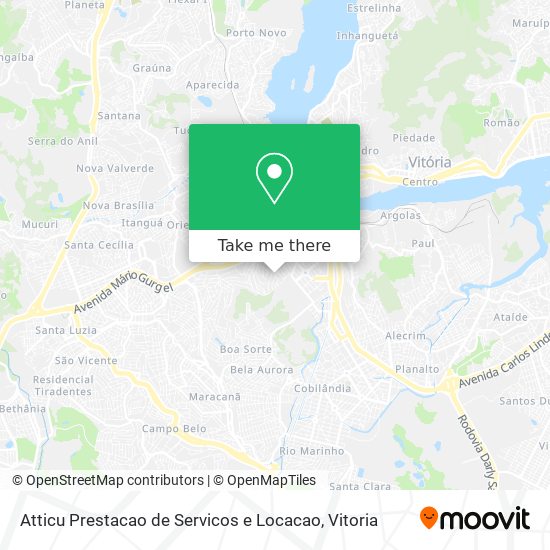 Atticu Prestacao de Servicos e Locacao map