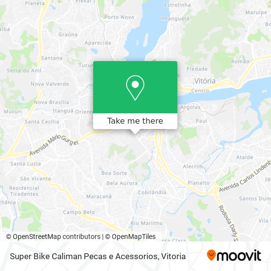 Super Bike Caliman Pecas e Acessorios map