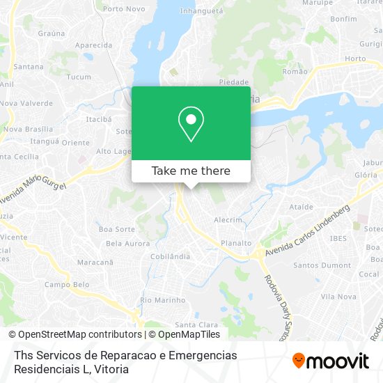 Mapa Ths Servicos de Reparacao e Emergencias Residenciais L