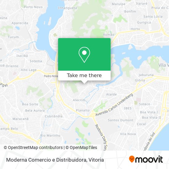 Moderna Comercio e Distribuidora map