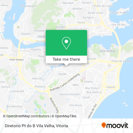 Diretorio Pt do B Vila Velha map