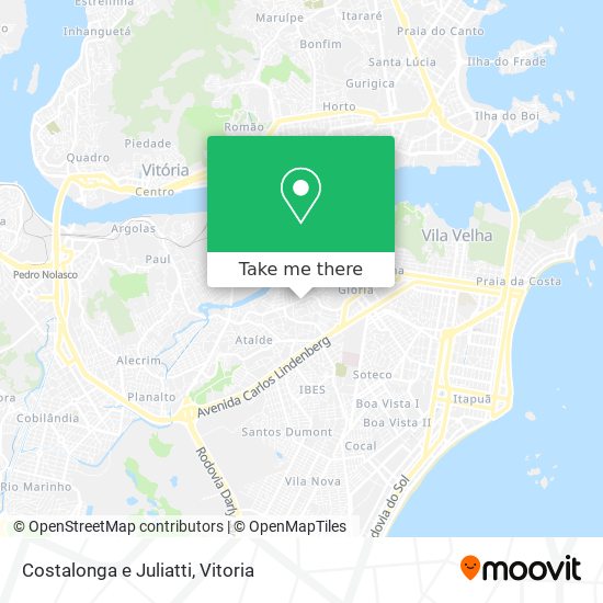 Costalonga e Juliatti map