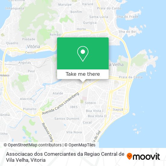 Associacao dos Comerciantes da Regiao Central de Vila Velha map