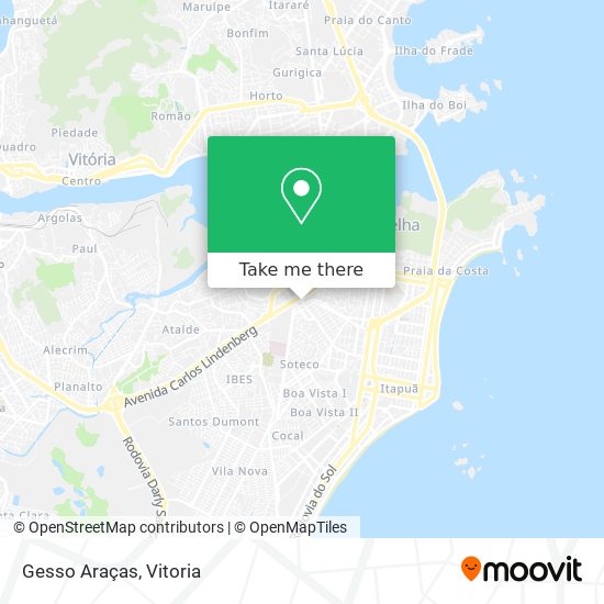 Gesso Araças map