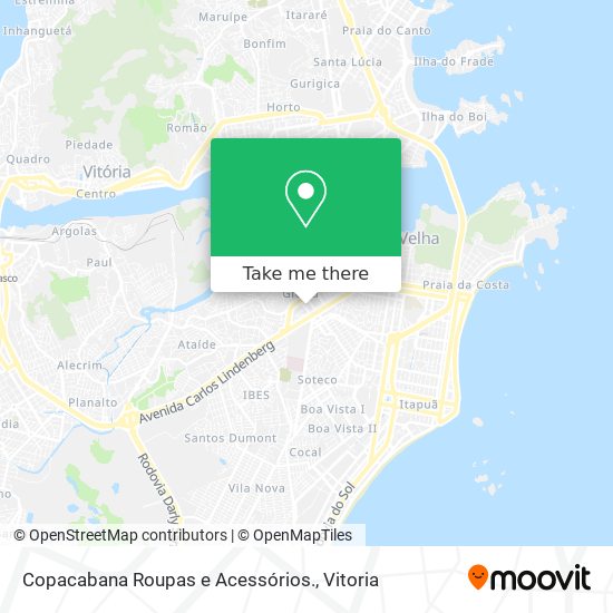 Copacabana Roupas e Acessórios. map