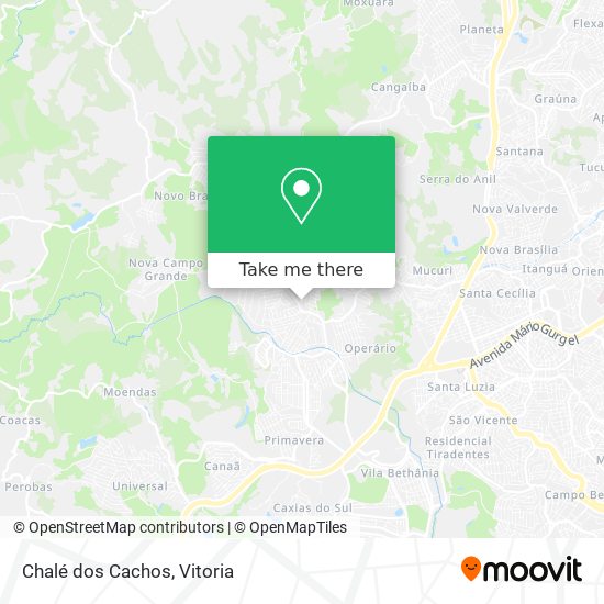 Chalé dos Cachos map