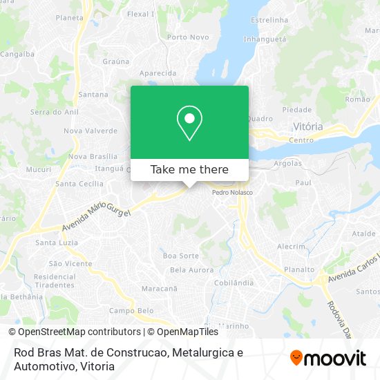 Rod Bras Mat. de Construcao, Metalurgica e Automotivo map