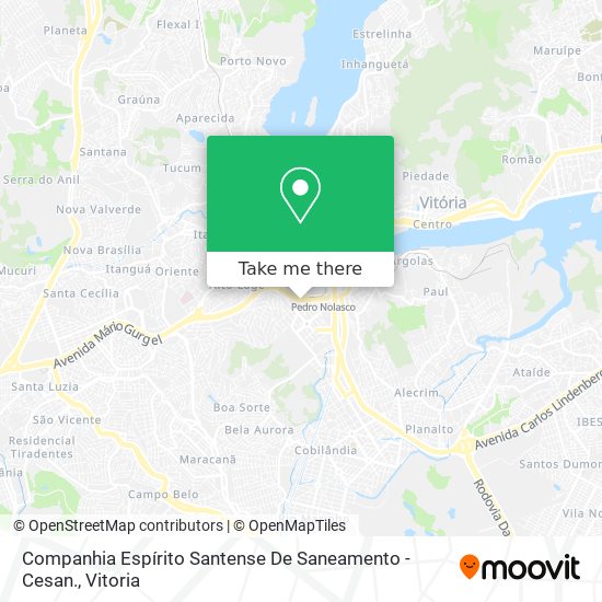 Companhia Espírito Santense De Saneamento - Cesan. map