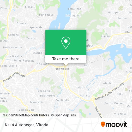 Kaká Autopeças map