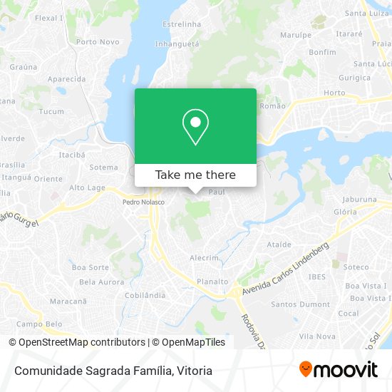 Comunidade Sagrada Família map