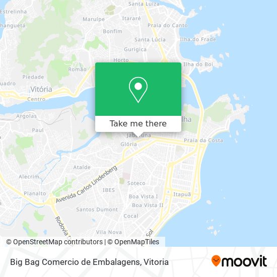Big Bag Comercio de Embalagens map