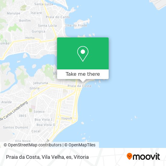 Praia da Costa, Vila Velha, es map