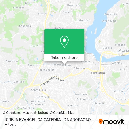 IGREJA EVANGELICA CATEDRAL DA ADORACAO map