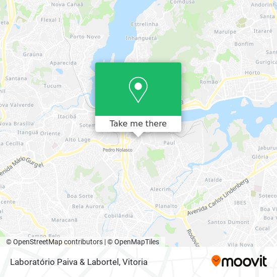 Laboratório Paiva & Labortel map