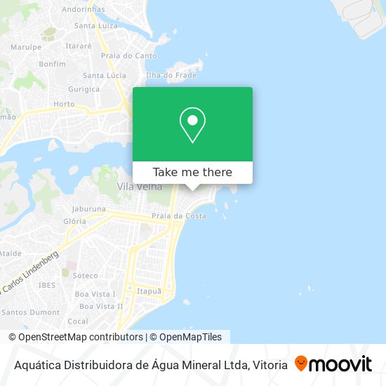Aquática Distribuidora de Água Mineral Ltda map