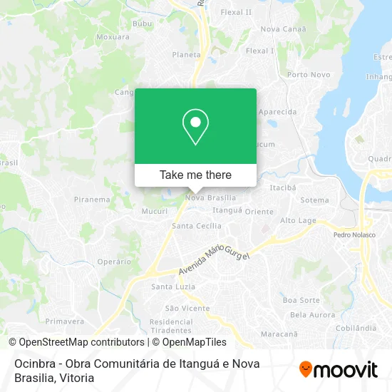Ocinbra - Obra Comunitária de Itanguá e Nova Brasilia map