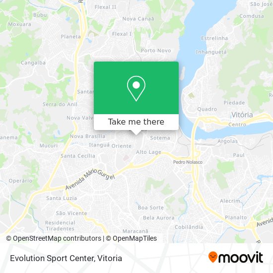 Evolution Sport Center map