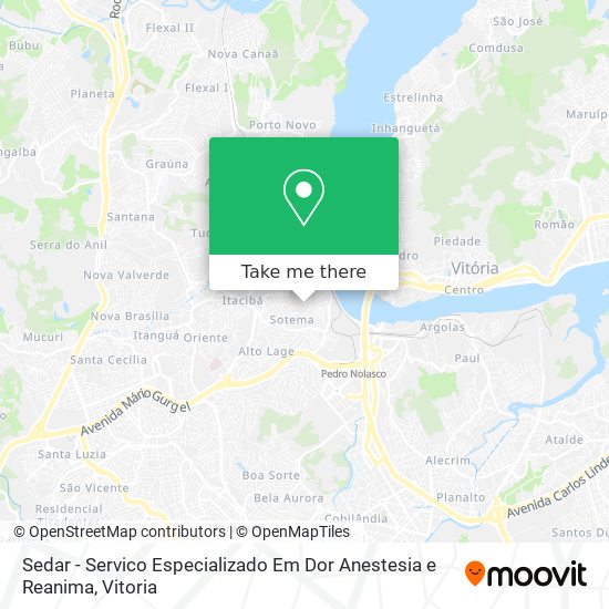 Sedar - Servico Especializado Em Dor Anestesia e Reanima map