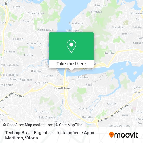 Technip Brasil Engenharia Instalações e Apoio Marítimo map