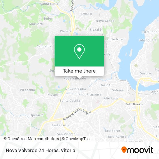 Nova Valverde 24 Horas map