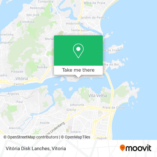 Vitória Disk Lanches map