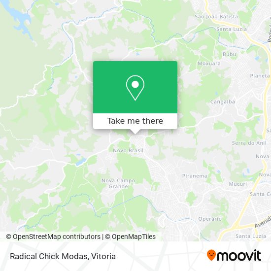 Radical Chick Modas map