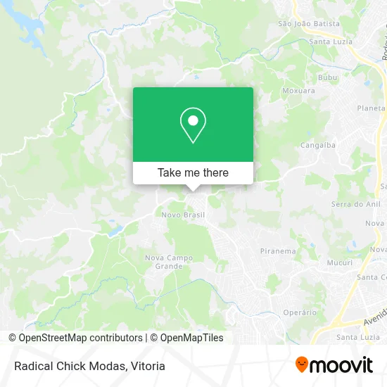 Radical Chick Modas map